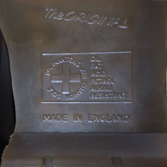 Vintage DR MARTENS Black 1461 MADE IN ENGLAND Shoes  MEN'S US Size 11 | UK 10 - Picture 10 of 13